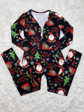 Load image into Gallery viewer, F5205 Casual Christmas Printed Long-Sleeved Trousers Home Jumpsuit