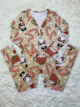 Load image into Gallery viewer, F5205 Casual Christmas Printed Long-Sleeved Trousers Home Jumpsuit