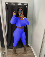 Load image into Gallery viewer, F5025 Solid Color Knitted Sweater Sexy Slim-Fit Cardigan Three-Piece Set