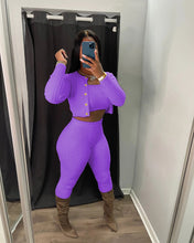 Load image into Gallery viewer, F5025 Solid Color Knitted Sweater Sexy Slim-Fit Cardigan Three-Piece Set