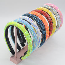 Load image into Gallery viewer, F4014 European and American baroque crystal headband and in summer South Korea retro point drill hoop Korean version hot drill headband (MOQ 10)