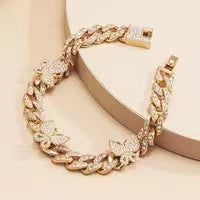 Load image into Gallery viewer, F4020 Cuabn Butterflies Anklet Chain (MOQ 10)