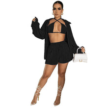 Load image into Gallery viewer, F5083 Bikini Cardigan Shorts Sexy Three-Piece Suit Suit