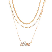 Load image into Gallery viewer, F4027 Popular Ornament Trendy Grace Diamond-Embedded Multi-Layer Necklace Personality Twelve Constellations Necklace(MOQ 10)