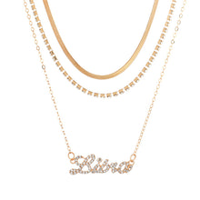 Load image into Gallery viewer, F4027 Popular Ornament Trendy Grace Diamond-Embedded Multi-Layer Necklace Personality Twelve Constellations Necklace(MOQ 10)