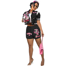 Load image into Gallery viewer, F5041 Casual Printed Baseball Uniform Short Sleeve Suit