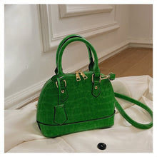 Load image into Gallery viewer, F7008 New Simple Elegant Zipper Shell Bag Shoulder Crossbody Portable Pu Sewing Line Small Square Bag for Women