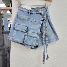 Load image into Gallery viewer, F5075 Tooling A- line Shorts Women's Loose Wide-Leg Pants 2023 Spring and Summer short