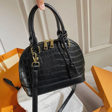 Load image into Gallery viewer, F7008 New Simple Elegant Zipper Shell Bag Shoulder Crossbody Portable Pu Sewing Line Small Square Bag for Women