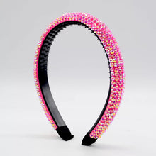 Load image into Gallery viewer, F4014 European and American baroque crystal headband and in summer South Korea retro point drill hoop Korean version hot drill headband (MOQ 10)