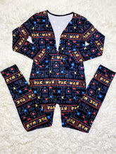 Load image into Gallery viewer, F5204 Amazon Hot Sale Cross-Border European and American Women&#39;s Clothing Casual Pattern Printed Long-Sleeved Trousers Home Jumpsuit
