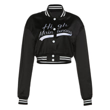 Load image into Gallery viewer, F5032 2023 Cross-Border Foreign Trade New Autumn Women&#39;s Clothing Fashion Letter Embroidery Slim Fit Casual Short Coat
