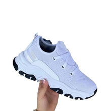 Load image into Gallery viewer, F6002 2023 Autumn New Platform Lace-up Knitted Stretch Sneakers Women&#39;s Foreign Trade Large Size Casual Low-Top Shoes Running Shoes
