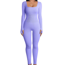 Load image into Gallery viewer, F5030 Women&#39;s Jumpsuits Autumn and Winter New Thread Square Collar Hip Raise Slim Fit Sexy Jumpsuit
