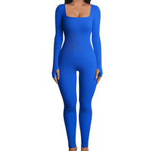 Load image into Gallery viewer, F5030 Women&#39;s Jumpsuits Autumn and Winter New Thread Square Collar Hip Raise Slim Fit Sexy Jumpsuit
