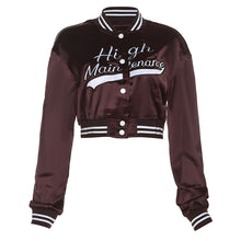 Load image into Gallery viewer, F5032 2023 Cross-Border Foreign Trade New Autumn Women&#39;s Clothing Fashion Letter Embroidery Slim Fit Casual Short Coat
