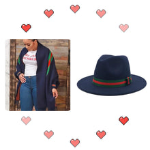 Load image into Gallery viewer, F9004 Beef Fedora&amp;Scarf set
