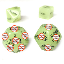 Load image into Gallery viewer, F2061 (MOQ30) Trade Adult Sex Posture Carving Luminous Fluorescent Green Dice Dice Sieve Alternative Sex Toy
