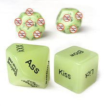 Load image into Gallery viewer, F2061 (MOQ30) Trade Adult Sex Posture Carving Luminous Fluorescent Green Dice Dice Sieve Alternative Sex Toy
