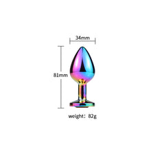 Load image into Gallery viewer, F2025 (MOQ 10) Metal Colorful Butt Plug Anal Bolt Anal Dilator Adult Supplies Sex Training Toys Masturbation Equipment for Men and Women

