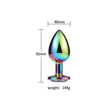 Load image into Gallery viewer, F2025 (MOQ 10) Metal Colorful Butt Plug Anal Bolt Anal Dilator Adult Supplies Sex Training Toys Masturbation Equipment for Men and Women
