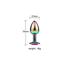 Load image into Gallery viewer, F2025 (MOQ 10) Metal Colorful Butt Plug Anal Bolt Anal Dilator Adult Supplies Sex Training Toys Masturbation Equipment for Men and Women
