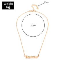 Load image into Gallery viewer, F4026 European and American cross-border jewelry fashion creative twelve constellations necklace retro English letter ornaments(MOQ  10).
