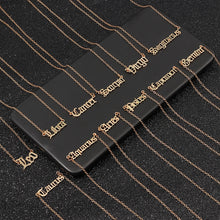 Load image into Gallery viewer, F4026 European and American cross-border jewelry fashion creative twelve constellations necklace retro English letter ornaments(MOQ  10).
