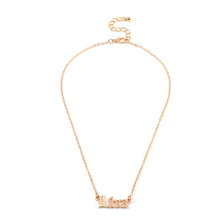 Load image into Gallery viewer, F4026 European and American cross-border jewelry fashion creative twelve constellations necklace retro English letter ornaments(MOQ  10).

