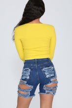Load image into Gallery viewer, F5124 Ripped Denim Shorts Cropped Pants
