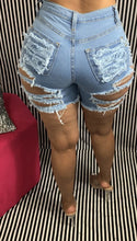 Load image into Gallery viewer, F5124 Ripped Denim Shorts Cropped Pants
