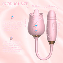 Load image into Gallery viewer, F2017 New Manting Flower 3 Generation Sucking Tongue Licking Vibrator Retractable Vibrator Female Masturbation Massager
