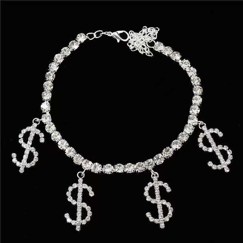 F4009 Dollar Money Anklet (MOQ  10)