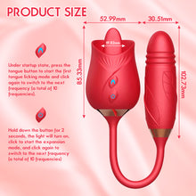 Load image into Gallery viewer, F2017 New Manting Flower 3 Generation Sucking Tongue Licking Vibrator Retractable Vibrator Female Masturbation Massager
