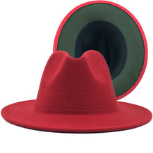 Load image into Gallery viewer, F4037 New 45 Color Hot Selling Woolen Hat New Style Outer Camel inside Red Hat Ethnic Style Jazz Hat Cashmere Felt Cap
