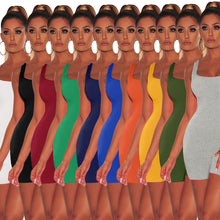 Load image into Gallery viewer, F5080 Solid color jumpsuit European and American sexy backless jumpsuit
