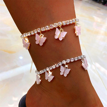 Load image into Gallery viewer, F4008  Butterflies Anklet (MOQ  10)
