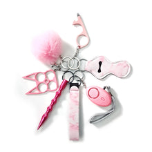 Load image into Gallery viewer, F4031  Self-defense Key Chain 7 PCS Set Wholesale price (MOQ 10)
