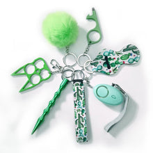 Load image into Gallery viewer, F4031  Self-defense Key Chain 7 PCS Set Wholesale price (MOQ 10)
