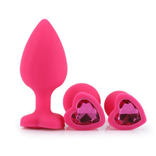 Load image into Gallery viewer, F2026 (MOQ10) Heart-Shaped Silicone Butt Plug Anal Bolt Sex Toy Massage Adult Supplies Sexy Sex Product Anal Expansion
