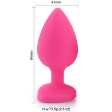 Load image into Gallery viewer, F2026 (MOQ10) Heart-Shaped Silicone Butt Plug Anal Bolt Sex Toy Massage Adult Supplies Sexy Sex Product Anal Expansion
