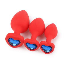 Load image into Gallery viewer, F2026 (MOQ10) Heart-Shaped Silicone Butt Plug Anal Bolt Sex Toy Massage Adult Supplies Sexy Sex Product Anal Expansion
