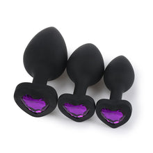 Load image into Gallery viewer, F2026 (MOQ10) Heart-Shaped Silicone Butt Plug Anal Bolt Sex Toy Massage Adult Supplies Sexy Sex Product Anal Expansion
