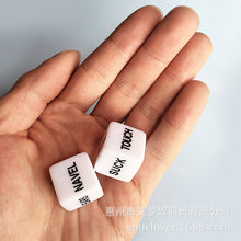 Load image into Gallery viewer, F2058 (MOQ30) SM Foreign Trade Sexy Black and White Ziying Text Dice One-Pair Package Gift Sex Product Toy Props Manufacturer
