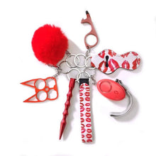 Load image into Gallery viewer, F4031  Self-defense Key Chain 7 PCS Set Wholesale price (MOQ 10)

