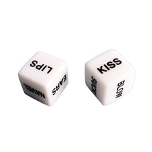 Load image into Gallery viewer, F2058 (MOQ30) SM Foreign Trade Sexy Black and White Ziying Text Dice One-Pair Package Gift Sex Product Toy Props Manufacturer
