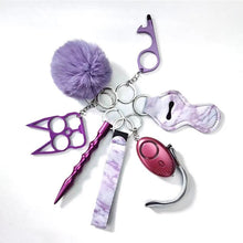 Load image into Gallery viewer, F4031  Self-defense Key Chain 7 PCS Set Wholesale price (MOQ 10)
