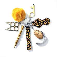 Load image into Gallery viewer, F4031  Self-defense Key Chain 7 PCS Set Wholesale price (MOQ 10)
