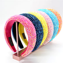 Load image into Gallery viewer, F4017 Colorful Crystal Ringstone Headband (MOQ  10)
