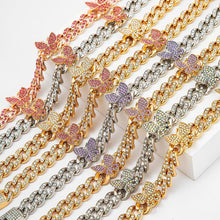Load image into Gallery viewer, F4020 Cuabn Butterflies Anklet Chain (MOQ  10)
